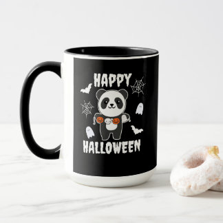 Panda Happy halloween Pumpkin Fladdermus Costume Mugg