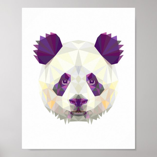 Panda har geometrisk nordiska stil poster (Framsidan)