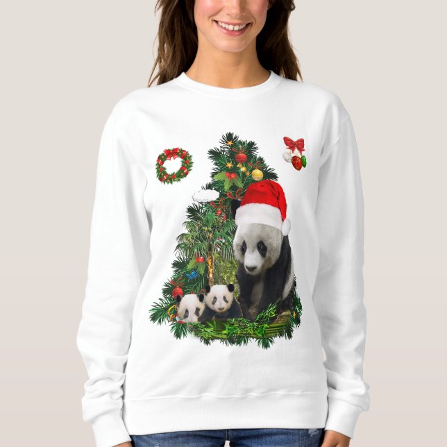 Panda har jul T-Shirt (Framsida)