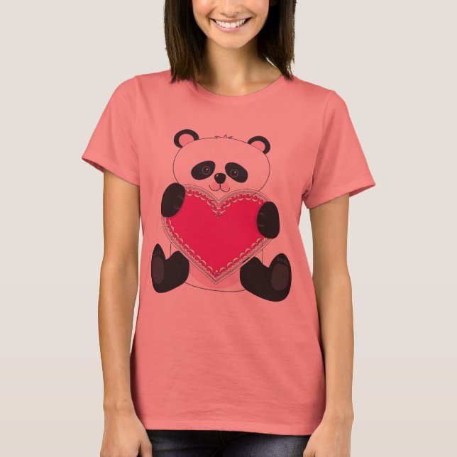 Panda Heart Tee (Framsida)