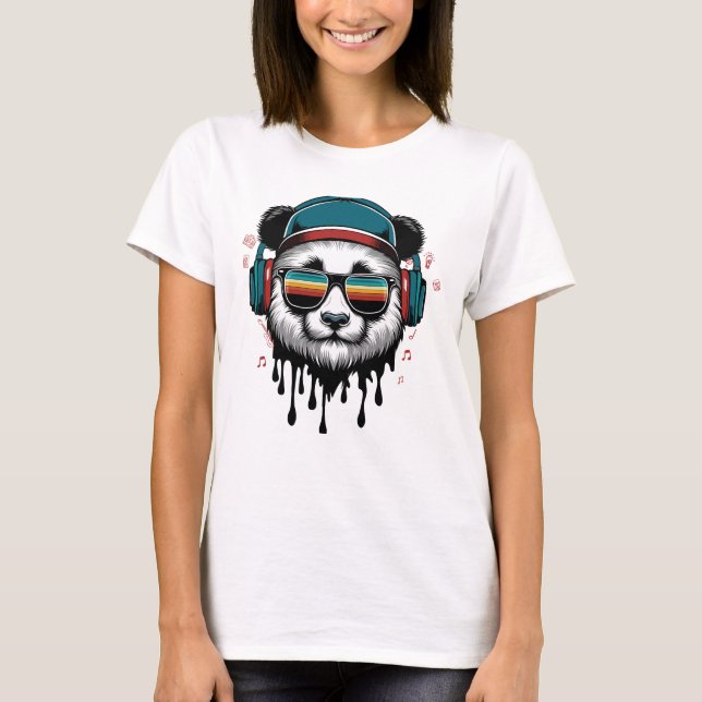 panda hiphop t shirt (Framsida)