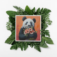 Panda Holding-blommor, anpassade