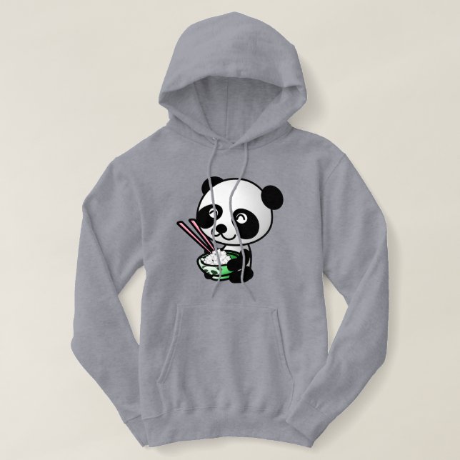 panda hoodie t shirt (Design framsida)
