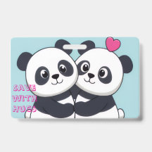 Panda Hug Budget Notebook – Söt Planner för Sparan
