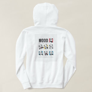 Panda Humör Ansikten Hoodie