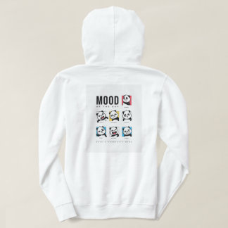 Panda Humör Ansikten Hoodie