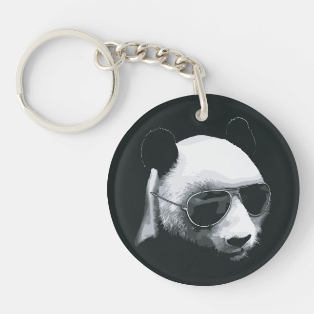 Panda-huvud med solglasögon-design (Framsidan)