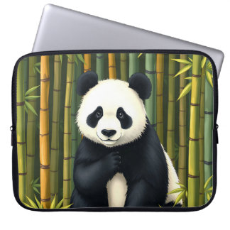 Panda i Bamboo Forest Laptop sleeve Fodral