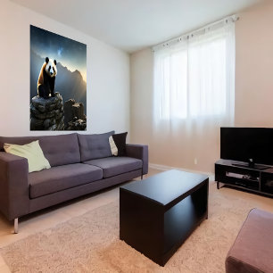 Panda i berget AI Art Poster