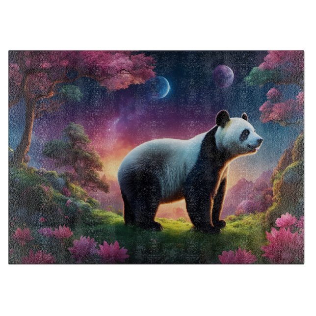 Panda i en Fantasy Garden (Framsidan)