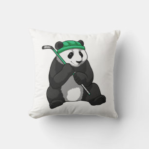 Panda i Ice hockey med ishockeyklubb Kudde