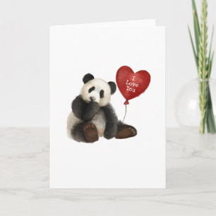 Panda I Kärlek You Card Kort
