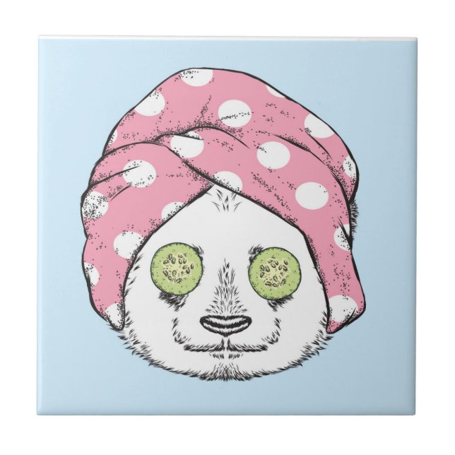 Panda i Spanien Kakelplatta (Framsidan)