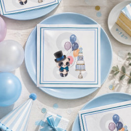 Panda i topp hatt | Baby:s 2-årsdag Pappersservett
