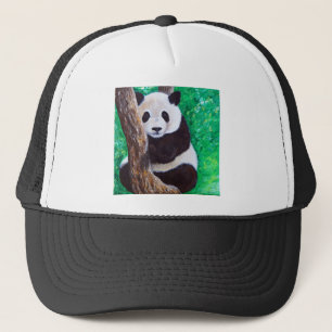 Panda i Träd-färg Truckerkeps