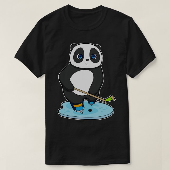 Panda Ice Hockey Ice hockey T Shirt (Design framsida)