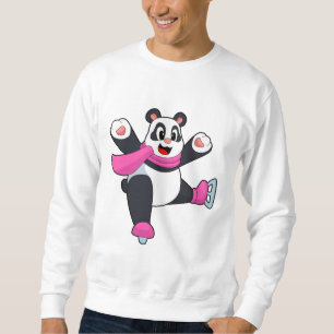 Panda Ice-skridskor Lång Ärmad Tröja
