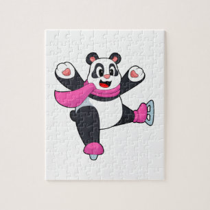 Panda Ice-skridskor Pussel