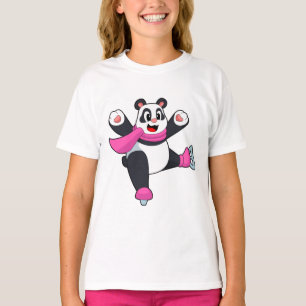 Panda Ice-skridskor T Shirt