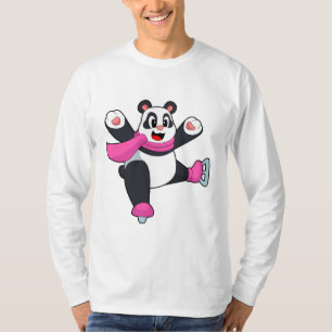 Panda Ice-skridskor T Shirt