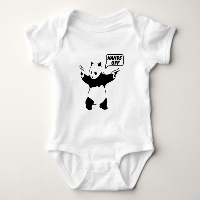 Panda-illustration Design Babyströja T Shirt (Framsida)