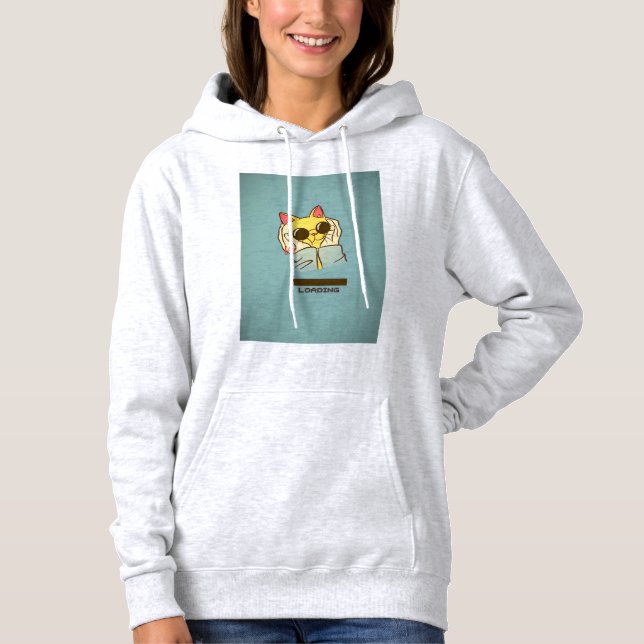 Panda illustration design Hoodie T Shirt (Framsida)