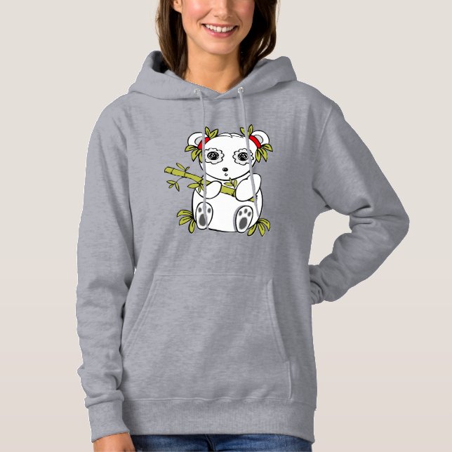 Panda illustrationsdesign Hoodie T Shirt (Framsida)