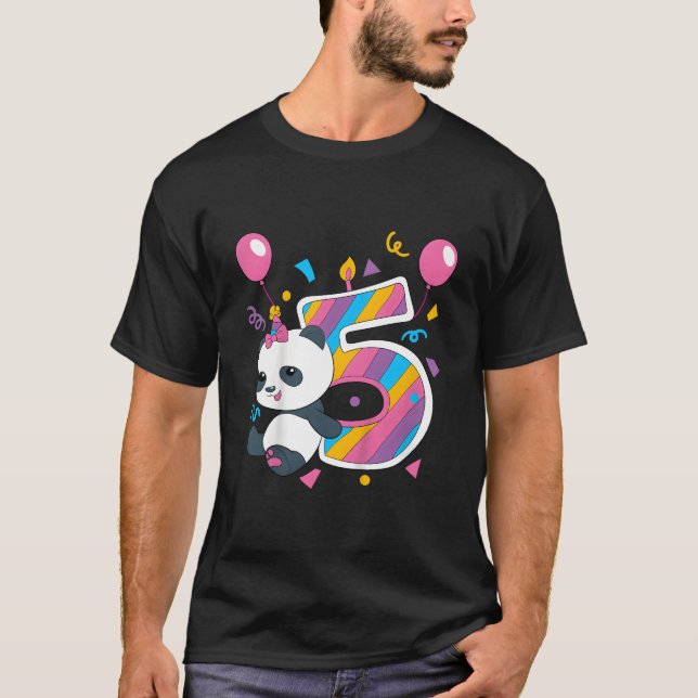 Panda I'M 5 Py T Shirt (Framsida)