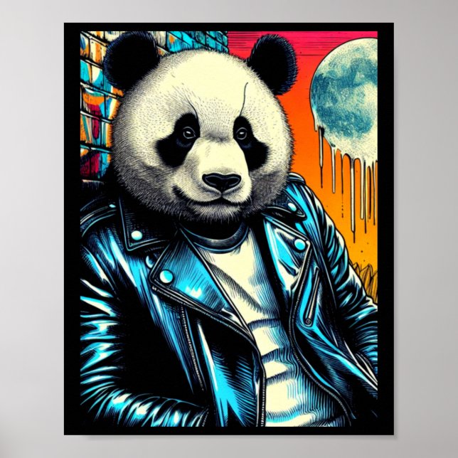 Panda in City 2-märket Poster (Framsidan)