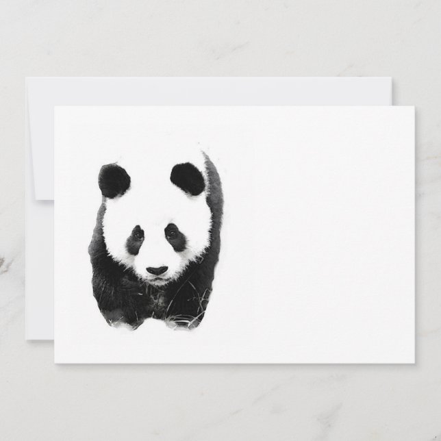 Panda-inbjudningar Inbjudningar (Framsida)
