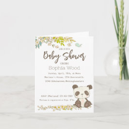 Panda Invitation Inbjudan