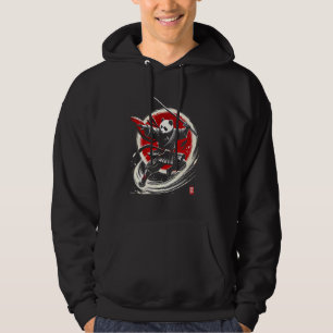 Panda Japanska Ninja Samurai Warrior Japan Manar W Hoodie