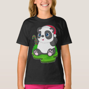 Panda jul Candy cane T Shirt