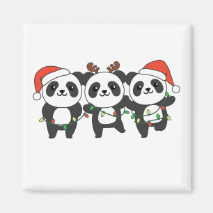 Panda jul-djur Cute Pandas Magn Magnet