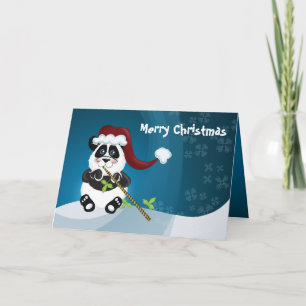 Panda-jul Helgkort
