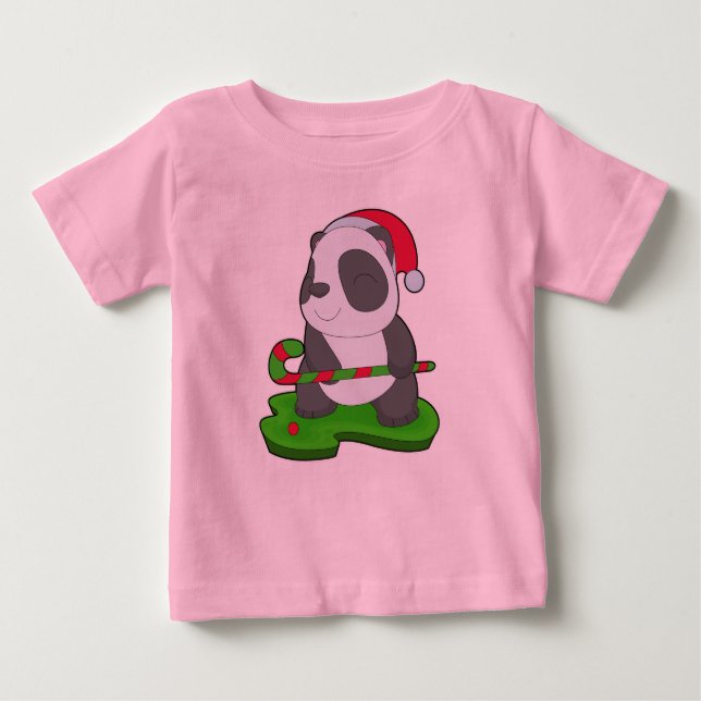 Panda jul Hockey T Shirt (Framsida)
