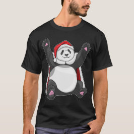 Panda jul Santa hat T Shirt