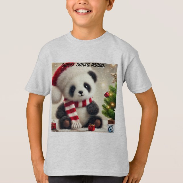 Panda-jul T Shirt (Framsida)