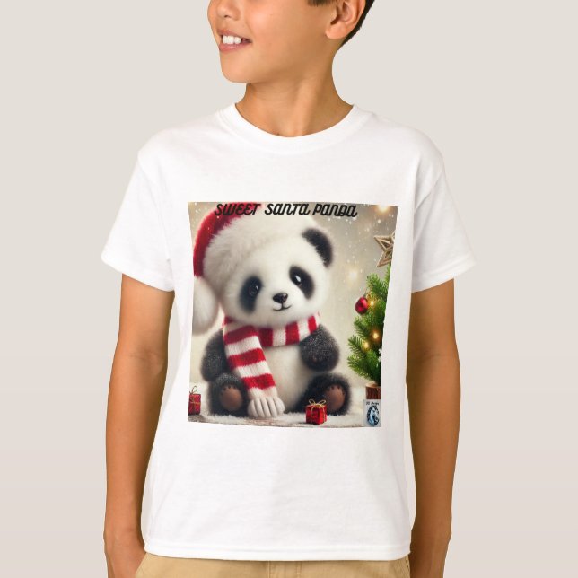 Panda-jul T Shirt (Framsida)