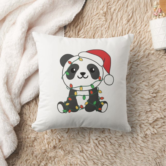 Panda jul Winter Animals Pandas Kudde (Filt)