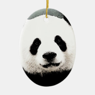 Panda Julgransprydnad Keramik