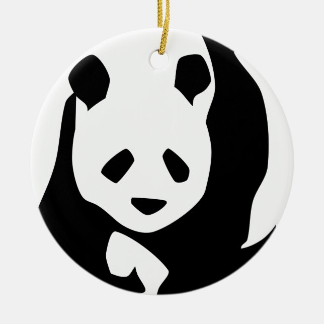 Panda Julgransprydnad Keramik (Framsidan)