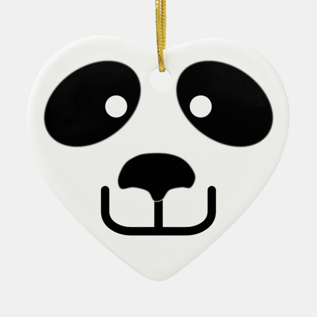 Panda Julgransprydnad Keramik (Framsidan)