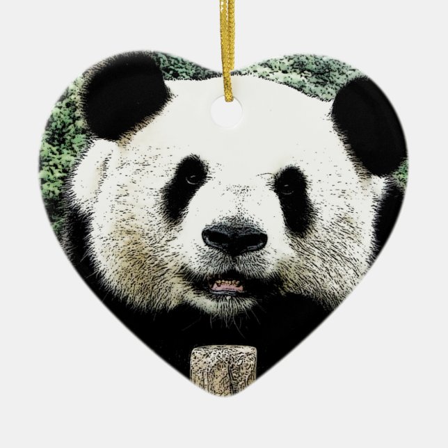 Panda Julgransprydnad Keramik (Framsidan)