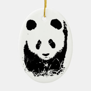 Panda Julgransprydnad Keramik
