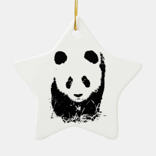 Panda Julgransprydnad Keramik