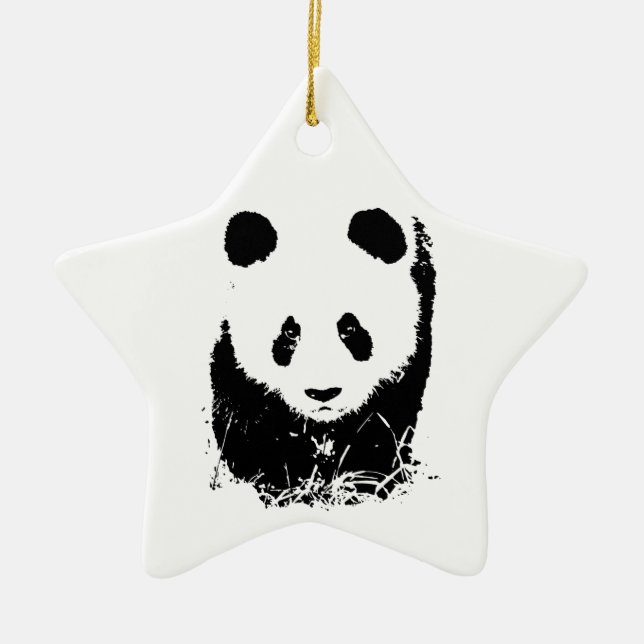 Panda Julgransprydnad Keramik (Framsidan)