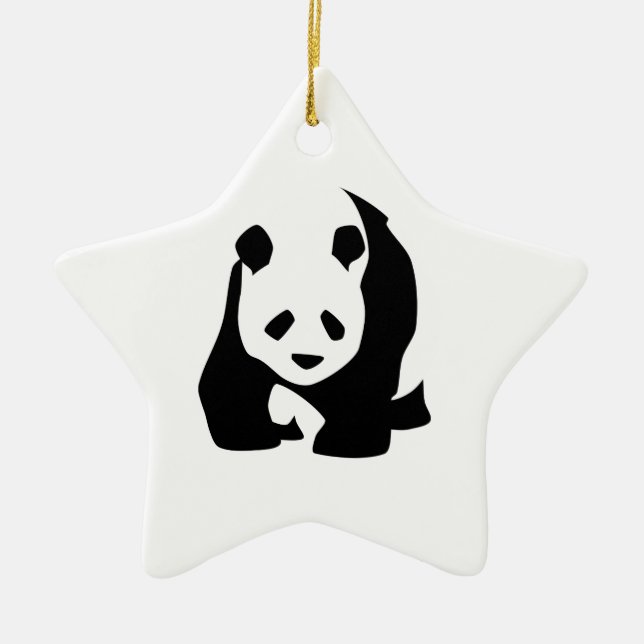 Panda Julgransprydnad Keramik (Framsidan)