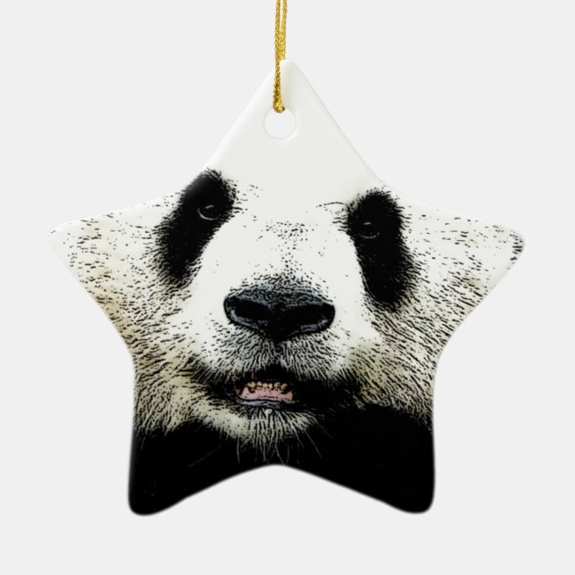 Panda Julgransprydnad Keramik (Framsidan)