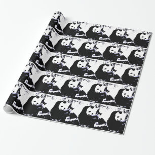 Panda julklappspresentinsvepningspapper presentpapper